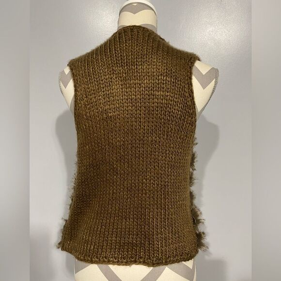 Miss Shop Brown Fur Womens Vest - Picture 2 of 5